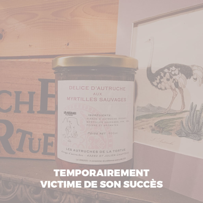 Délice d'autruche aux myrtilles sauvages